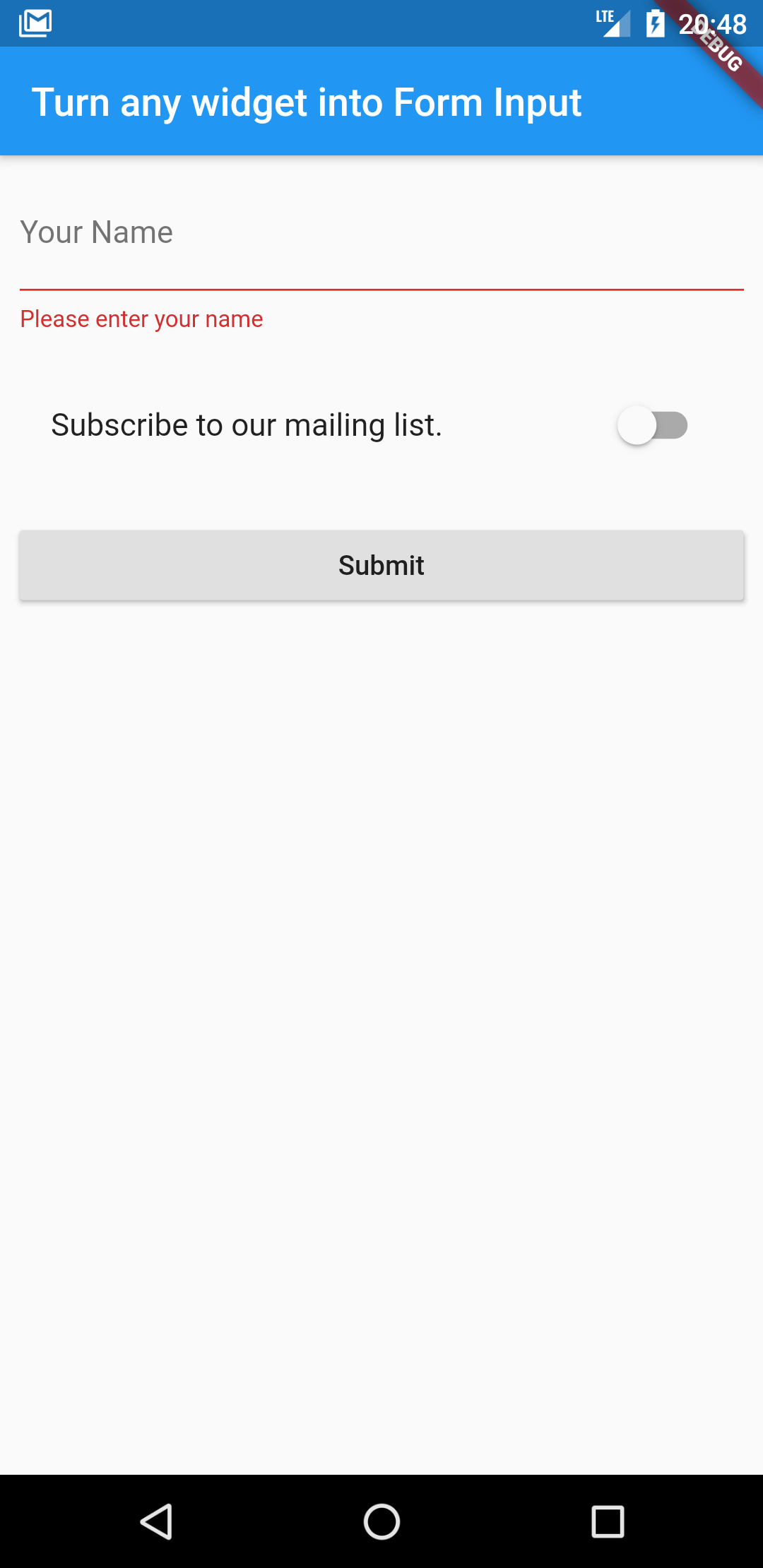 Turn any Flutter Widget into a Form Input | by Danvick Miller | Medium