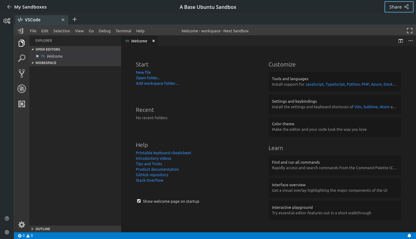 Launch VS Code in online computing environments by Saul Costa Next