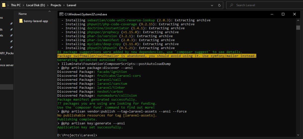 How To Install And Configure Your First Laravel Application | By Benny ...