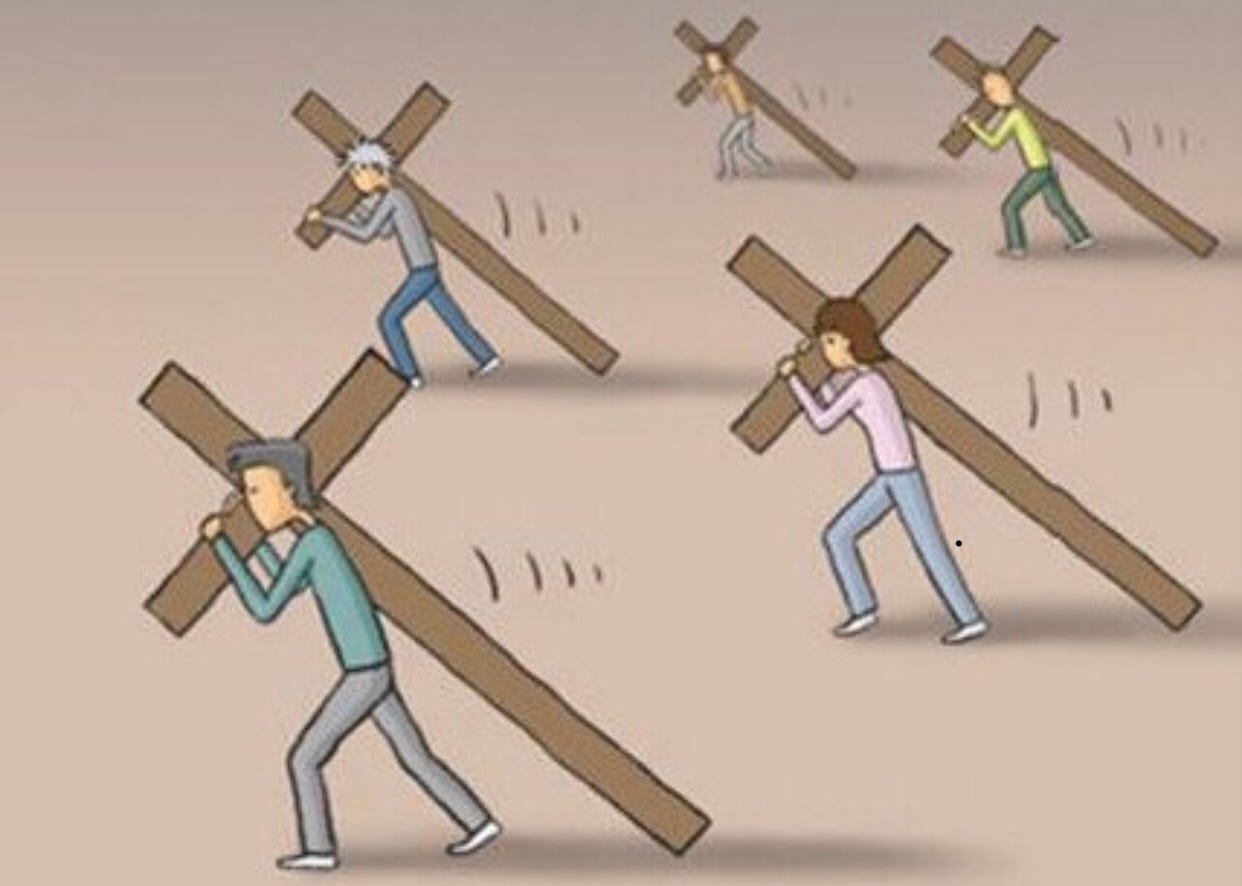 the carrying of the cross