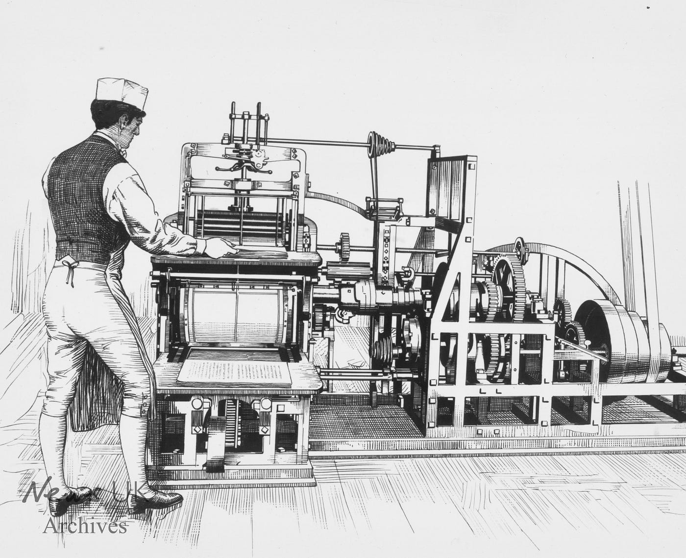 The Koenig & Bauer Printing Press by News UK Archives Medium