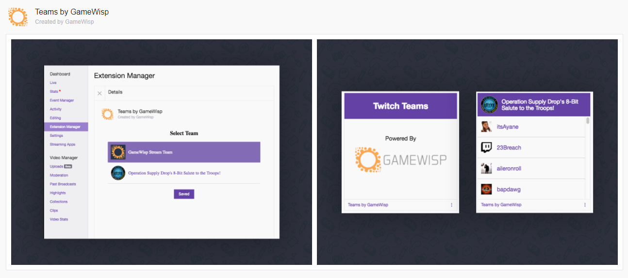 The Teams Twitch Extension Is Live By Greg Rozen Gamewisp S Game Whispers