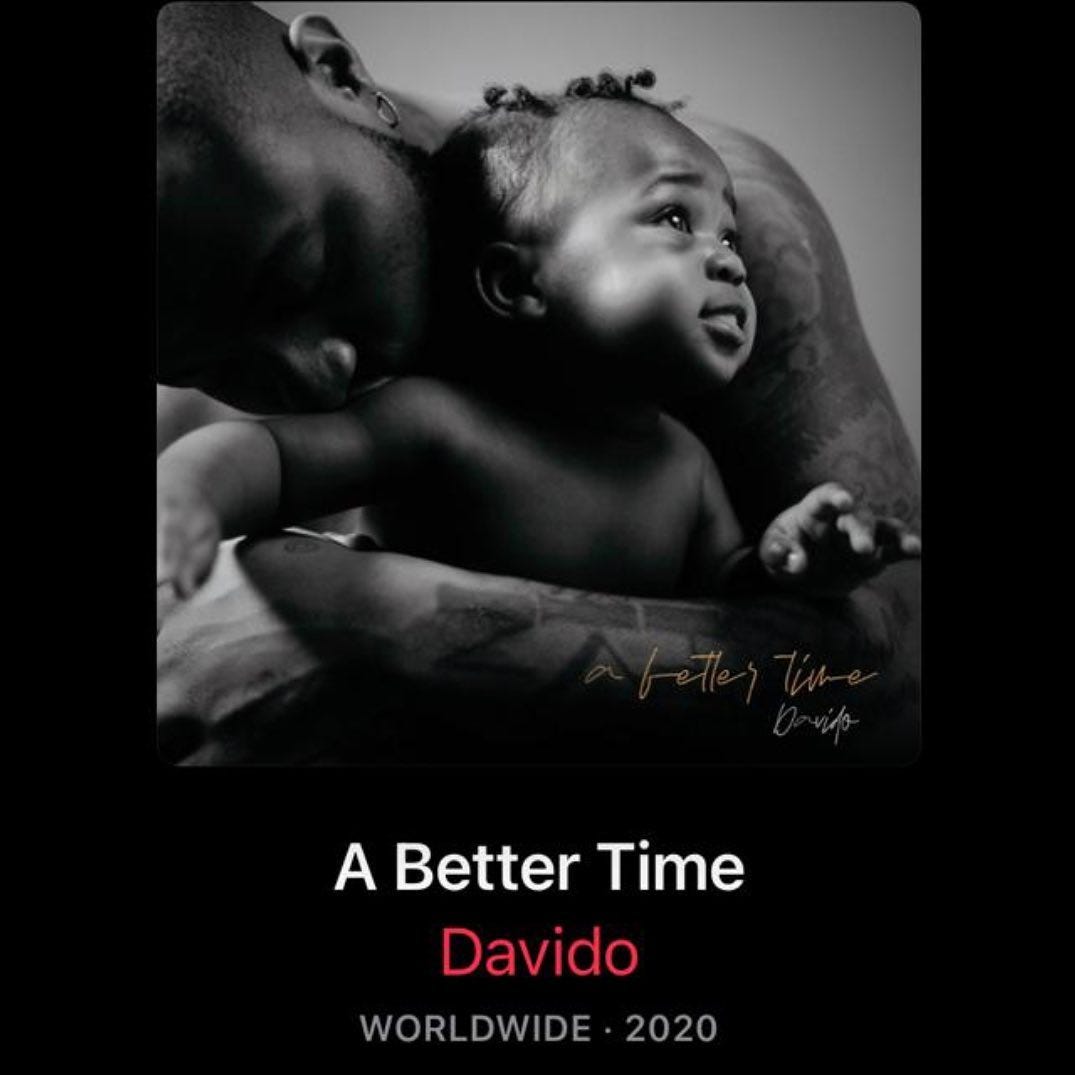 DAVIDO; FROM GOOD TO BETTER TIMES When an artist releases a new album