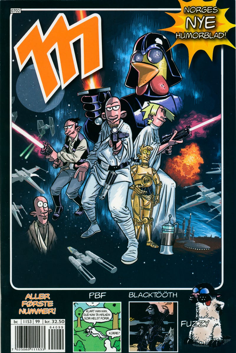 Det første M-bladet.