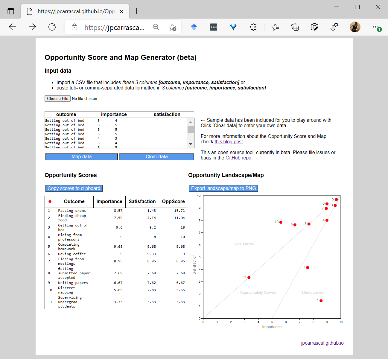 OppScoreWeb screenshot