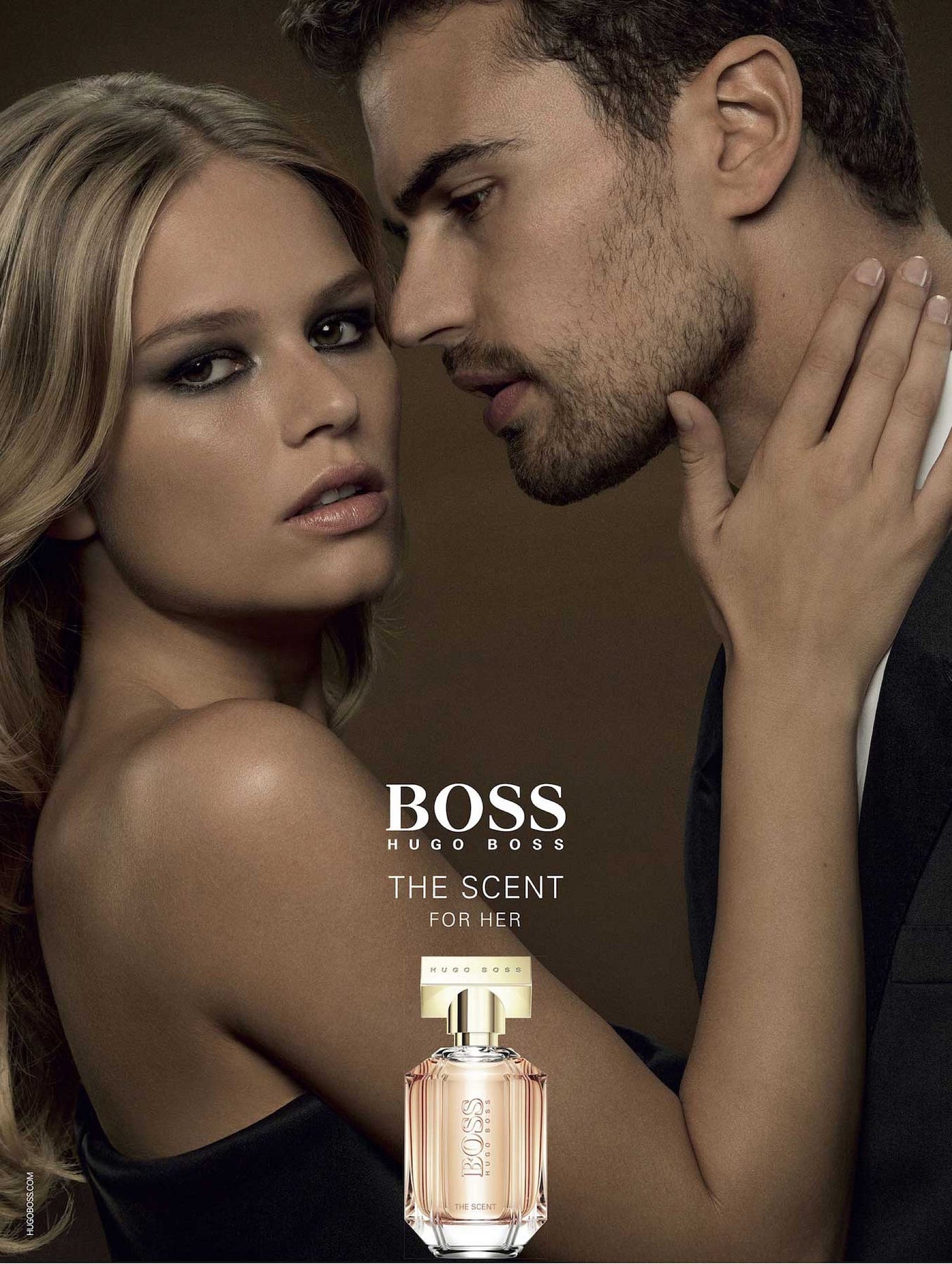 First Look: Official Boss The Scent for Her Promo Poster with Theo James  and Anna Ewers | by Johanna Romero | The Theologians — Theo James News Site