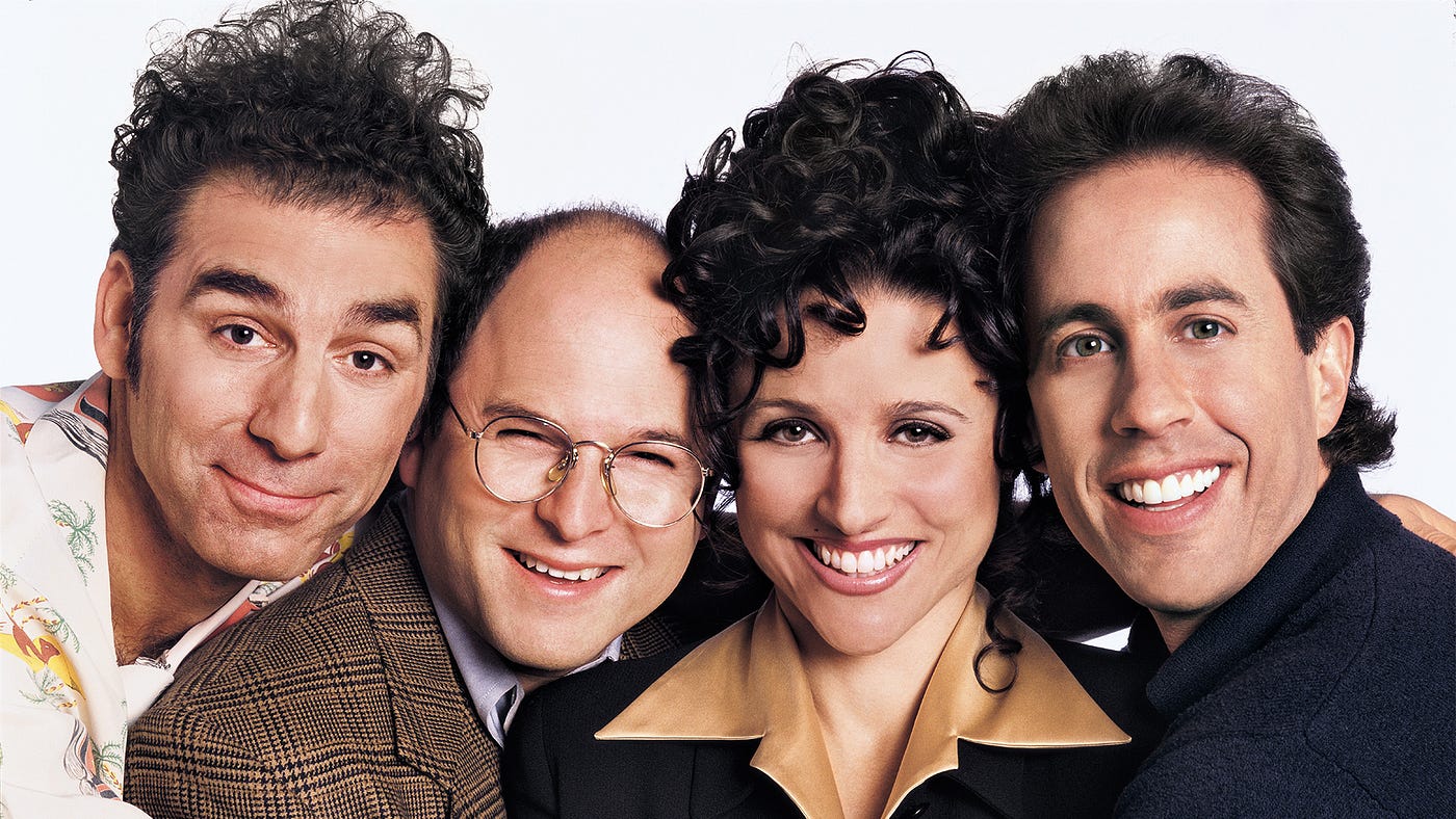 The iconic cast of “Seinfeld”.