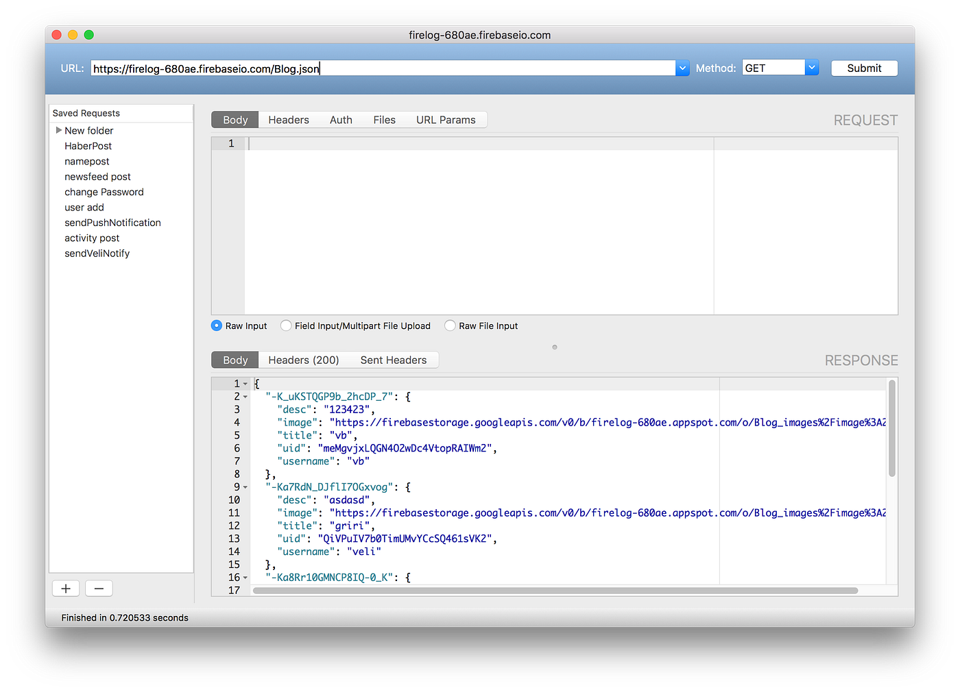Firebase rest api selamlar herkese sizlere projelerinizde by