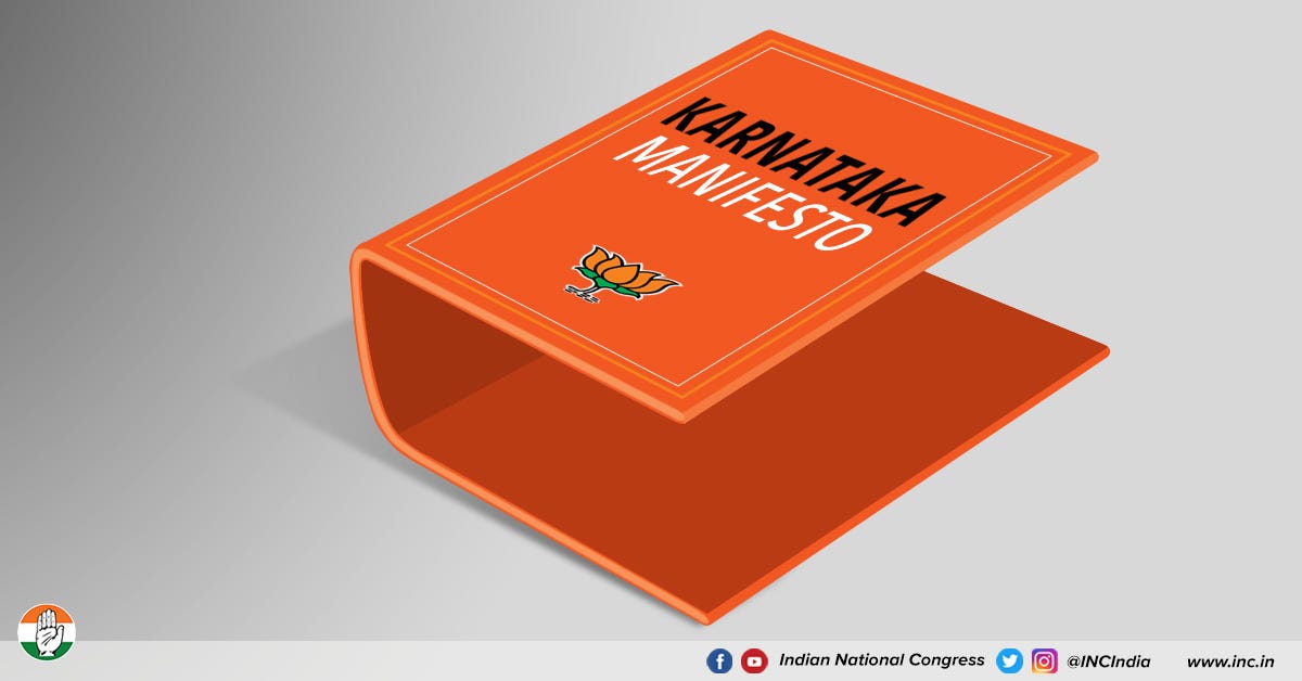 BJP Manifesto A Document Of Hollow Promises By Indian National Congress Medium