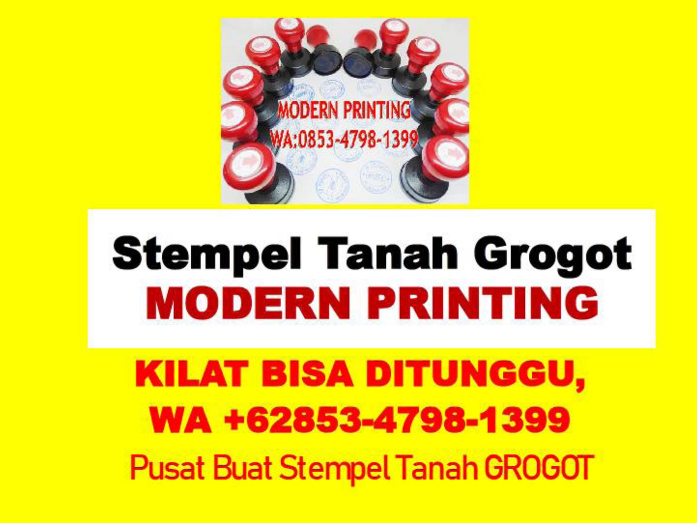 TEMPAT BIKIN STEMPEL Terbaik,Grogot,Modern,WA:0853–4798–1399