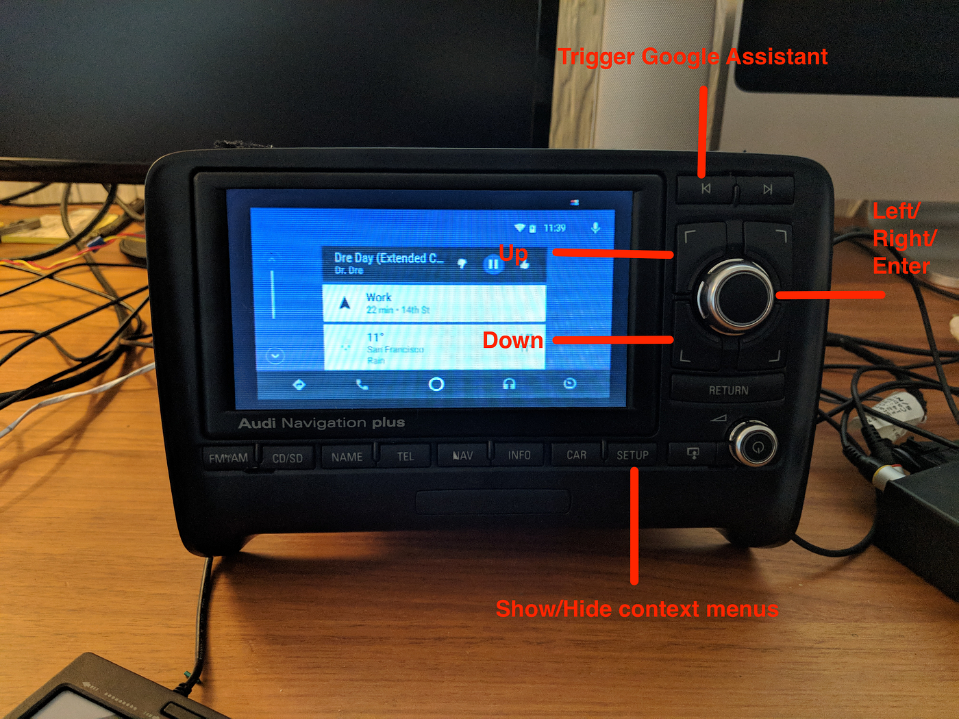Bringing Android Auto to Audi Navigation Plus (RNS-E) using a Raspberry Pi  | by Ben Davey | Medium