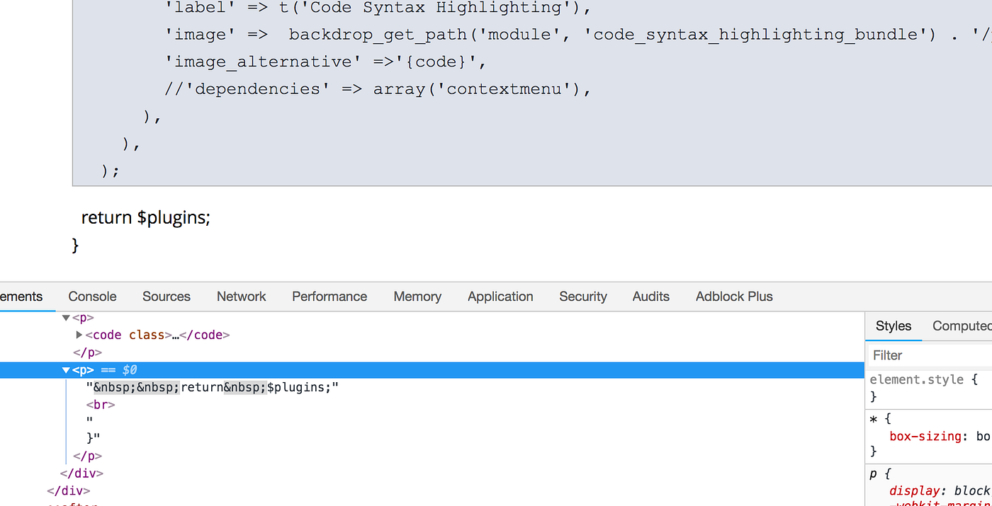 Adding A Code Syntax Highlighting CKEditor Plugin To Backdrop CMS by