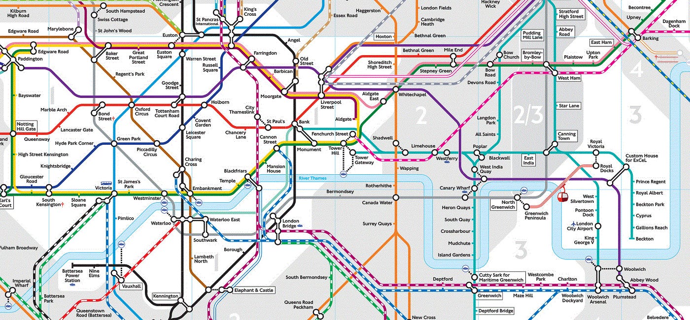 Station to Station. The London Tube Map was an infographic… | by Remy Dean  | Signifier | Medium