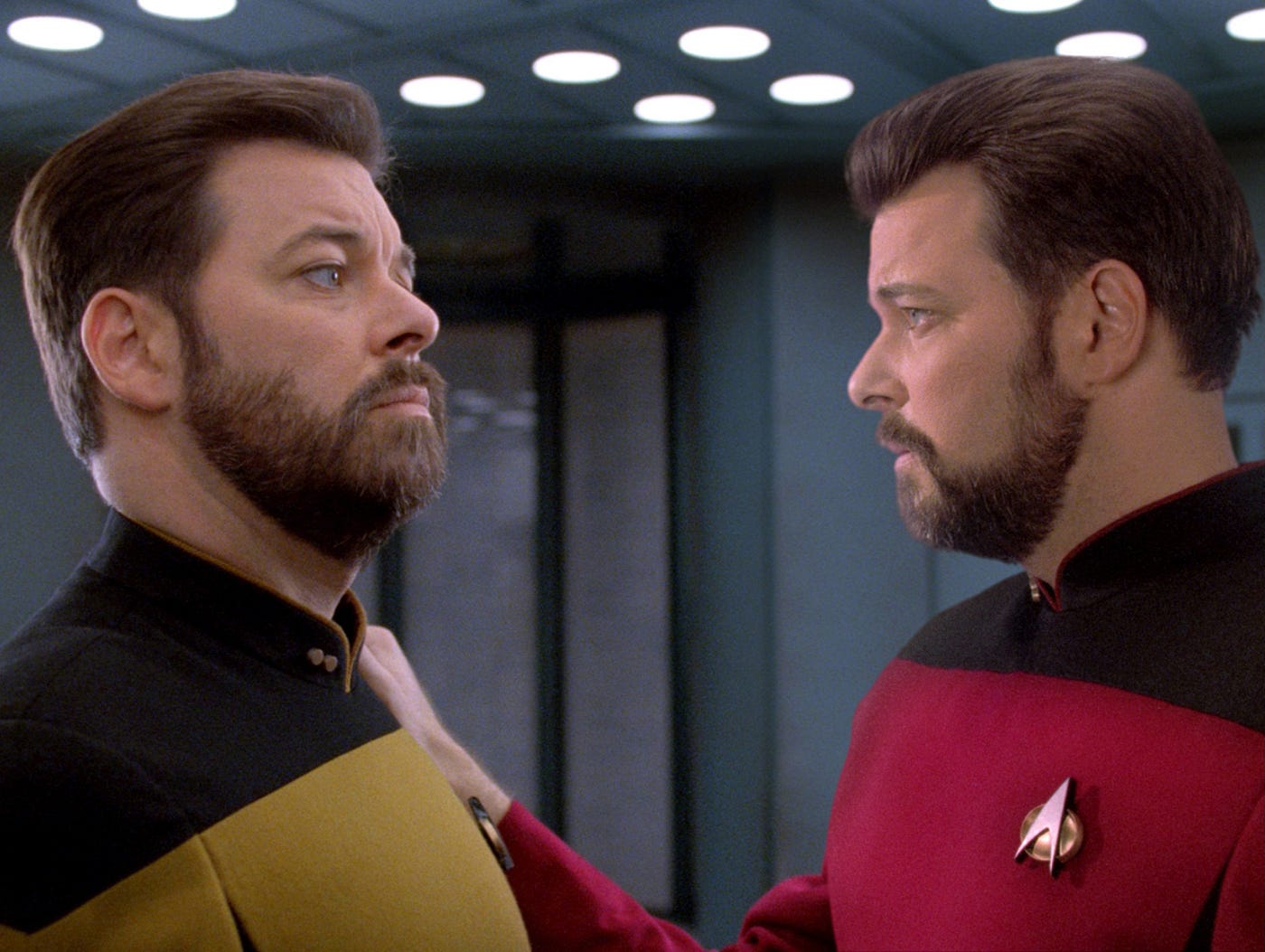 Thomas Riker and William Riker, Star Trek: The Next Generation.