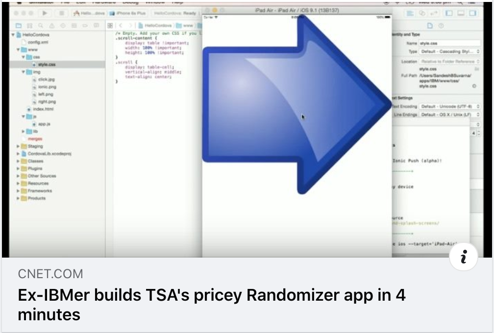 Ex-IBMer builds TSA's pricey Randomizer app in 4 minutes