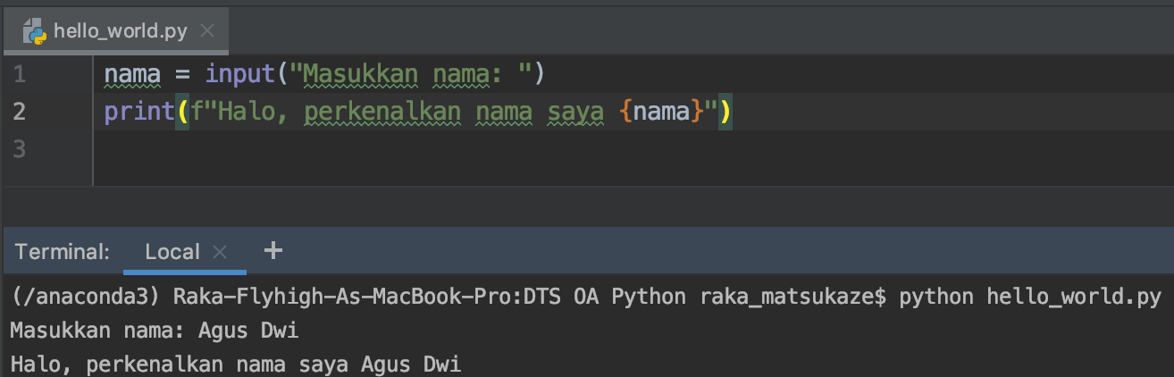 Part 2 โ Tipe Data, Variabel, Dasar Input Output, Operasi | by Raka ...