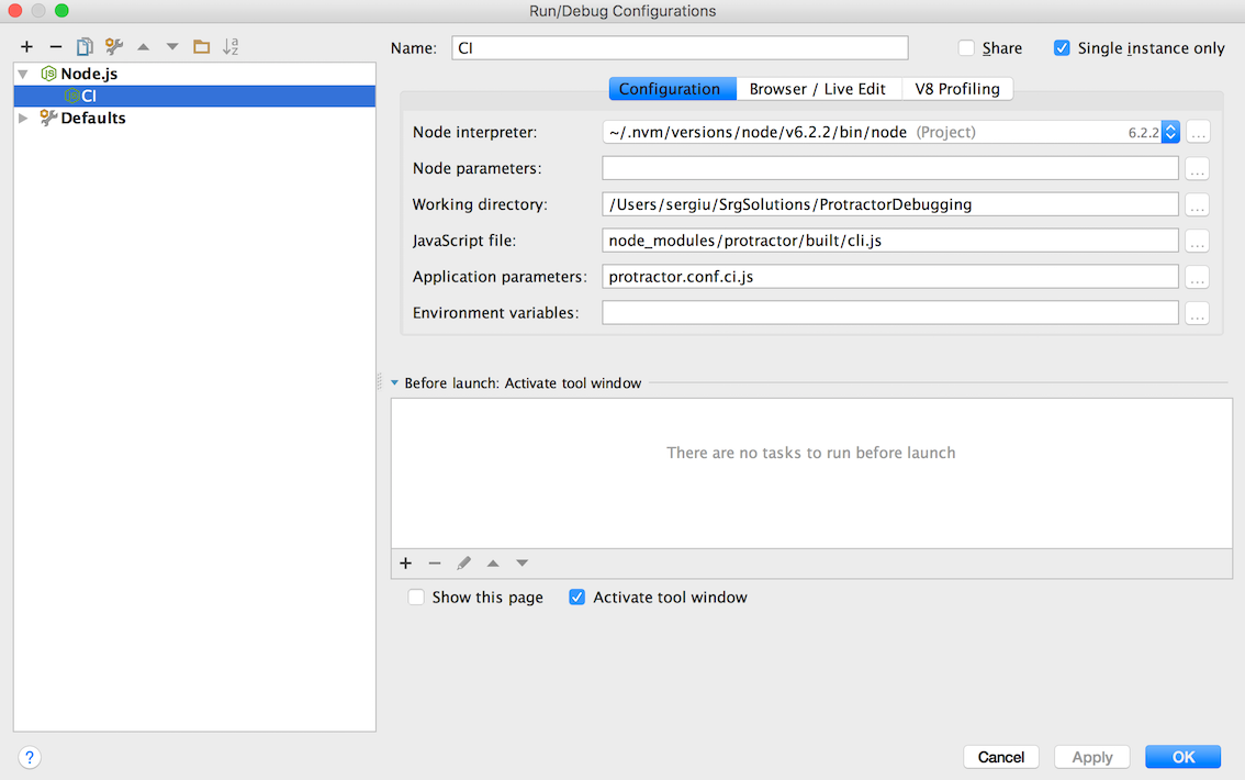 Debug Protractor Automated Tests under storm by SergiuNicolae
