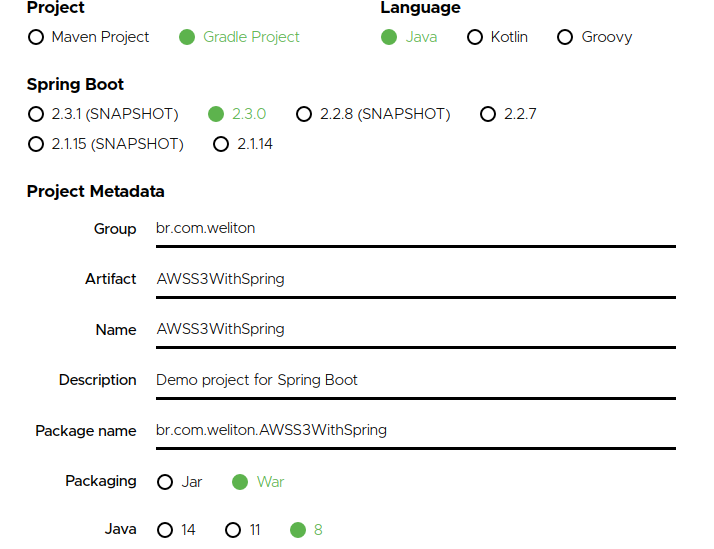 Configuring access to Amazon S3 with AWS SDK for java and Spring Boot
