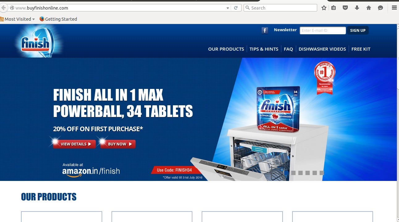 Dishwasher niche & Finish, Amazon.in deal by Ramanuja Desikan Medium