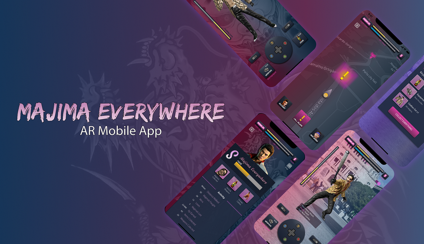 Majima Everywhere AR Mobile App, a case study | by Maria Meireles | UX  Planet
