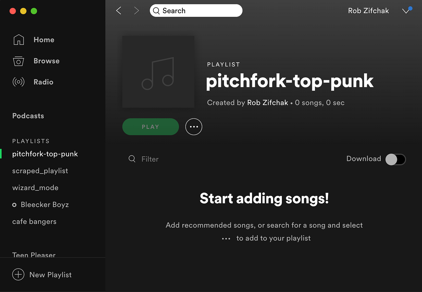 Customize Your Spotify Playlists With Python | by Rob Zifchak | Medium