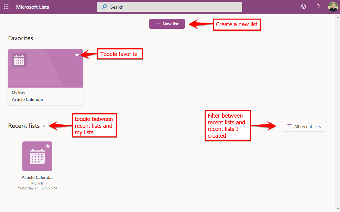 Microsoft Teams list templates