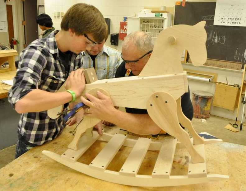 Woodworking project ideas for a high school