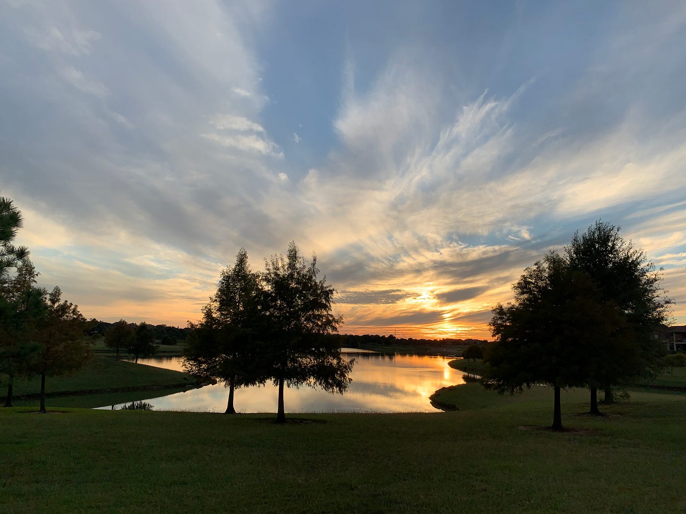 Sky reflection in the lake