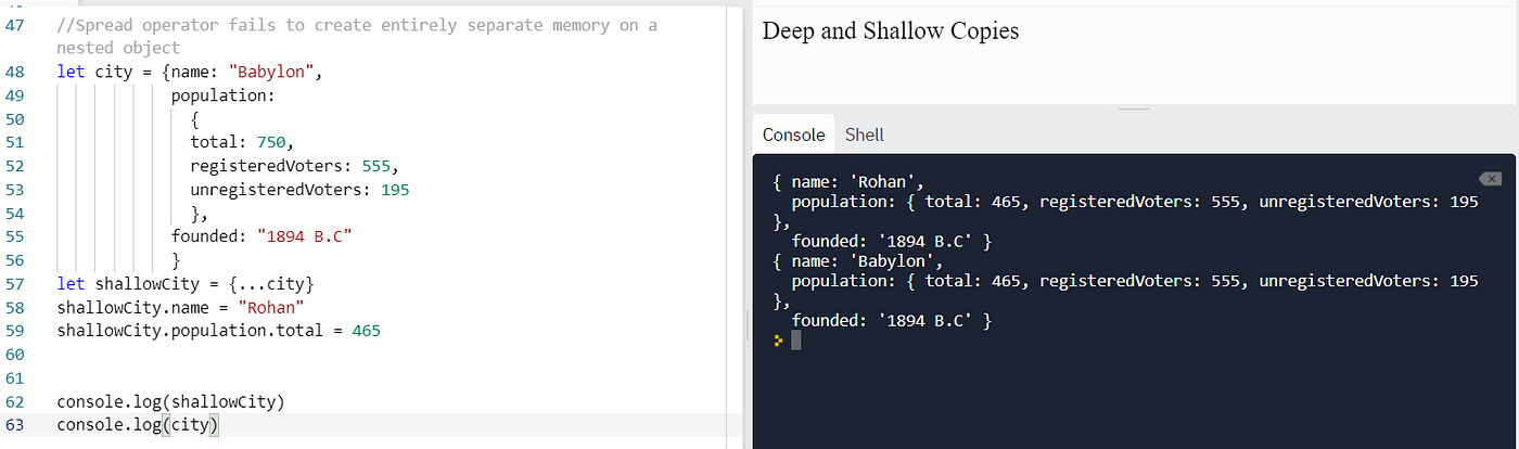 Javascript Spread Operator