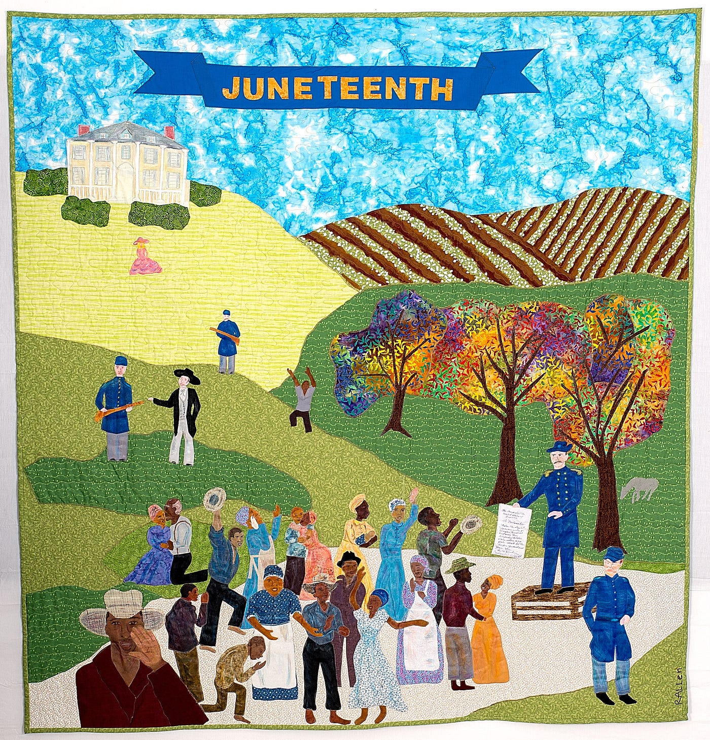Juneteenth Art Quilt from And Still We Rise. 