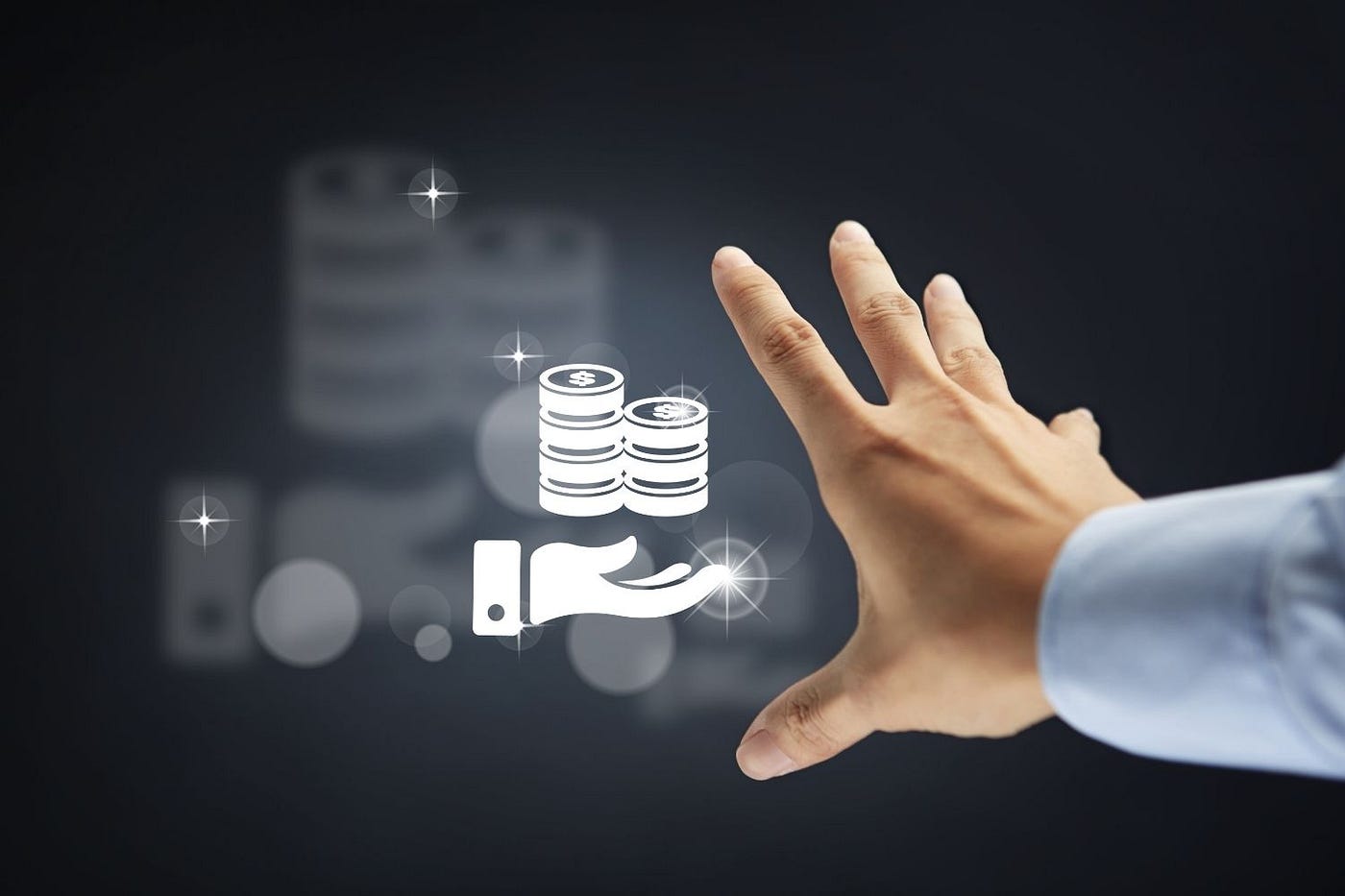 Hand reaching out to to try and get fees back.