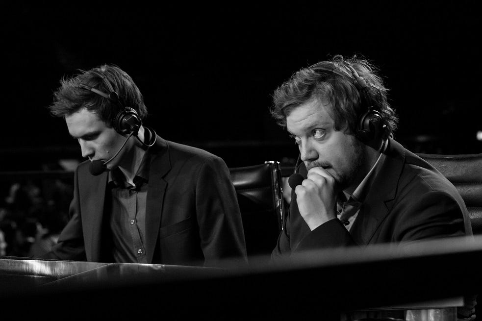 Cast 22: How Esport Casters are both in command, but also at the mercy of  the Industry. | by JR --- | The Nexus | Medium