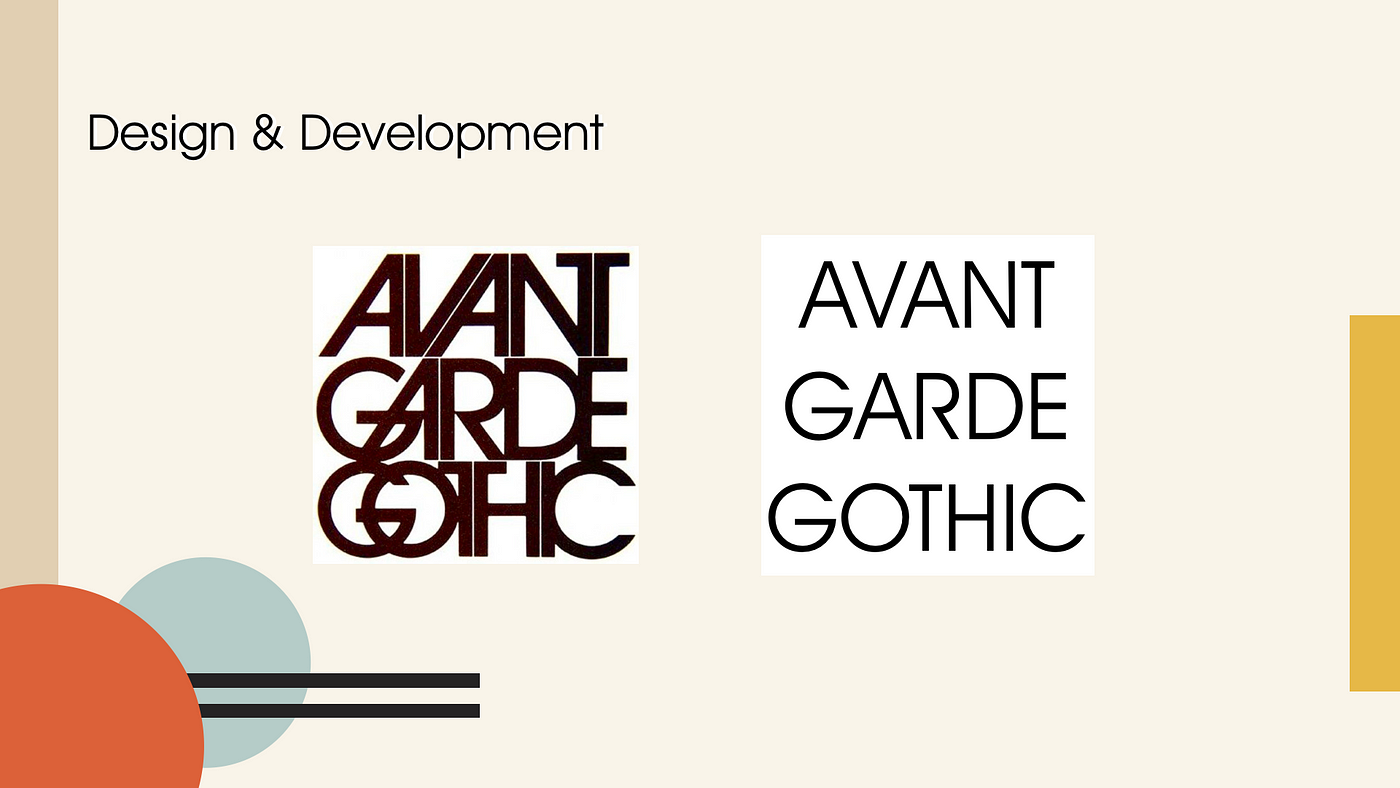 avant garde font style avant garde font style