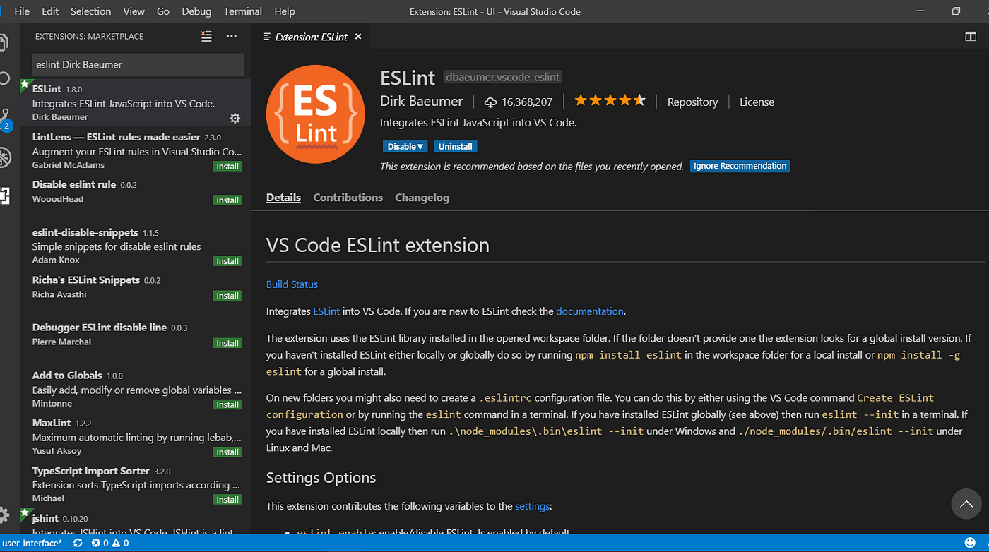 Setting up EsLint on Vs Code with Airbnb Javascript Style Guide | by  Samaila Bala | Medium