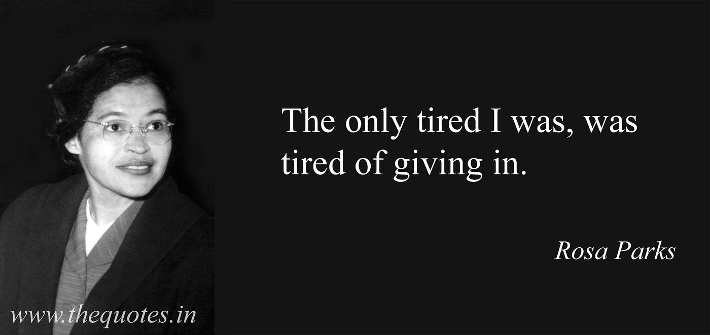 Black History Month — 2019: “Nah.” ~ Rosa Parks | by Mark Ricks | Medium