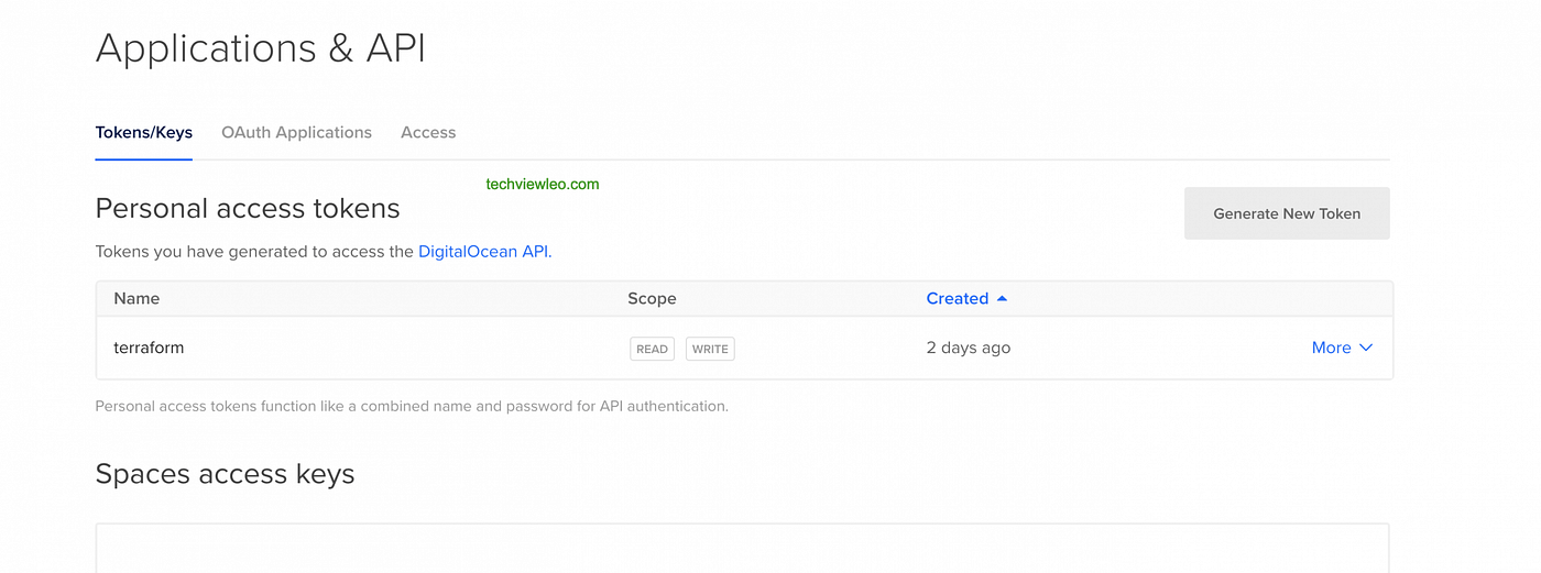 Generate Digital Ocean Token TechGuides Medium