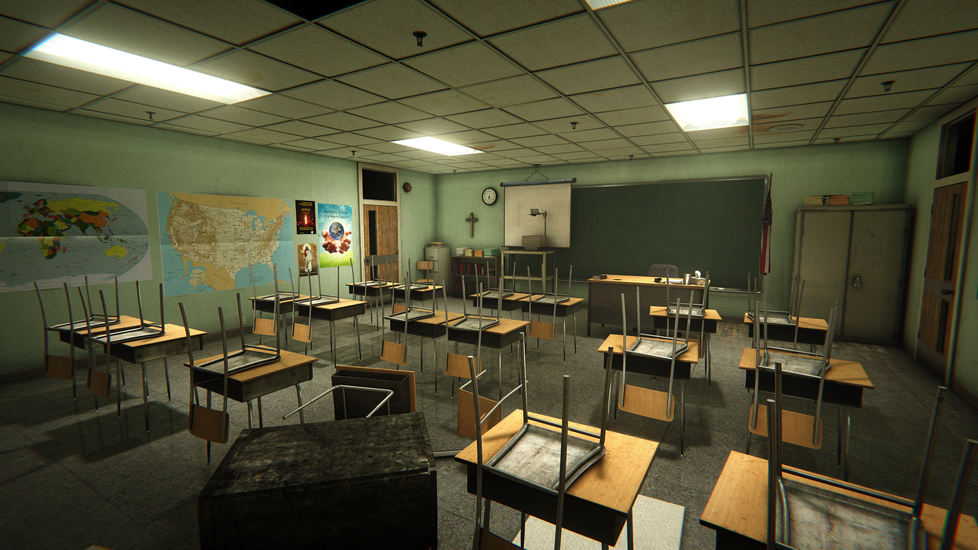 A scary school interior