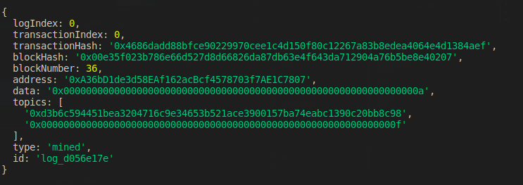 content of receipt transaction log