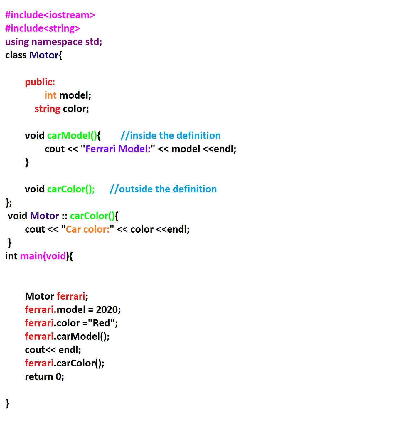 C++ Classes and Objects. Class: | by Derya Cortuk | Medium