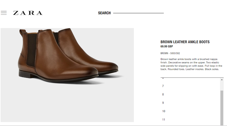 zara boots india