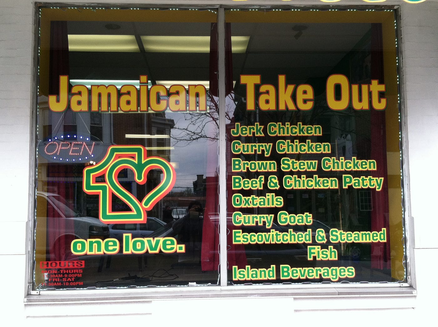 ONE LOVE JAMAICAN TAKE OUT (UBER EATS) opens it’s doors in Norristown