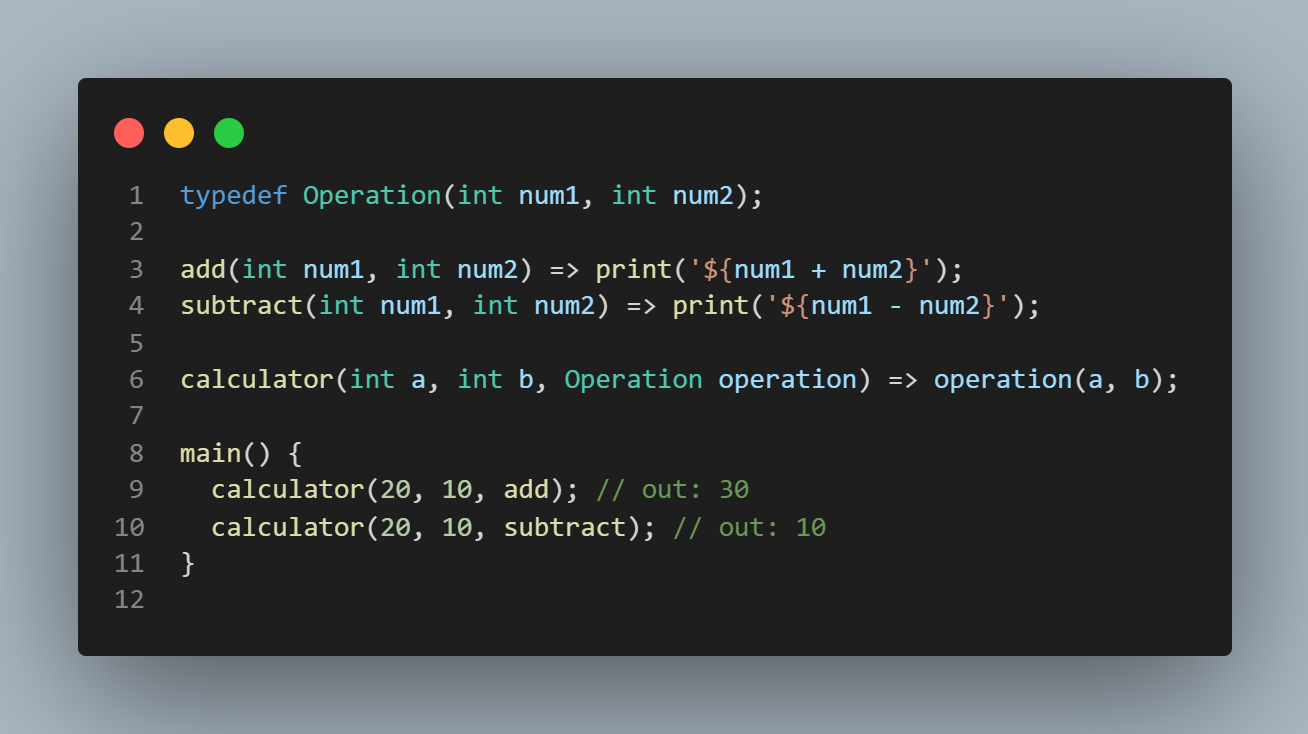 What is typedef in Flutter/Dart?. A minimalist intruduction to typedefs