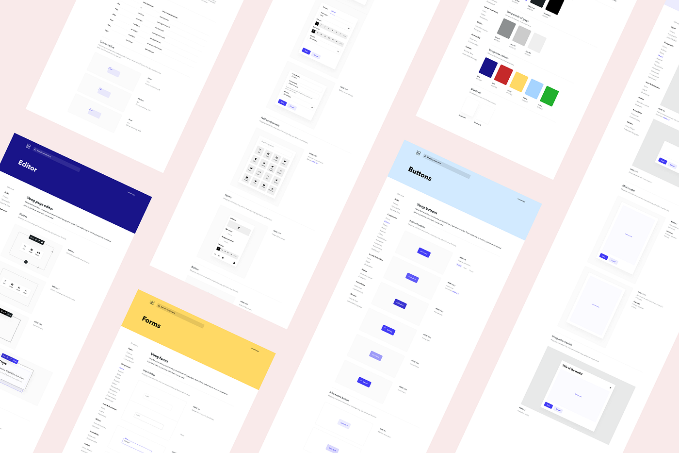 We built a new design system in Voog. And made it free to everyone. | by  Voog | UX Planet