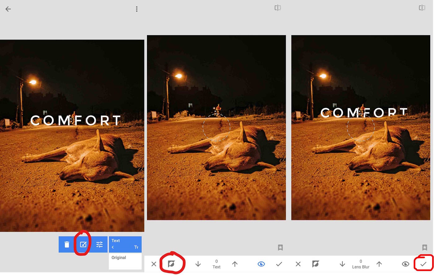 Add Text behind Object with Blur Effect in Snapseed | by Kundan Kumar |  Medium