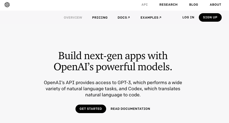 OpenAI Signup page