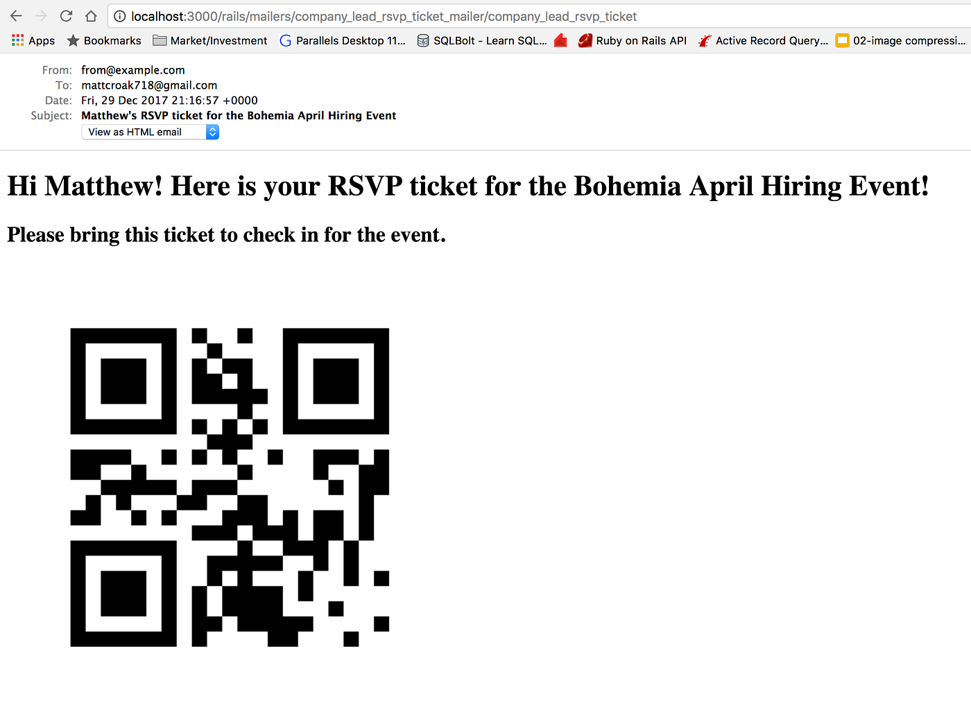 An Introduction to Ruby on Rails-Action Mailer | by Matt Croak Code | Medium