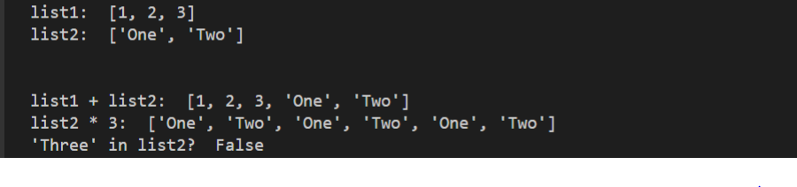 Update Python List Example: Output: Example: Output: There are 3 ...