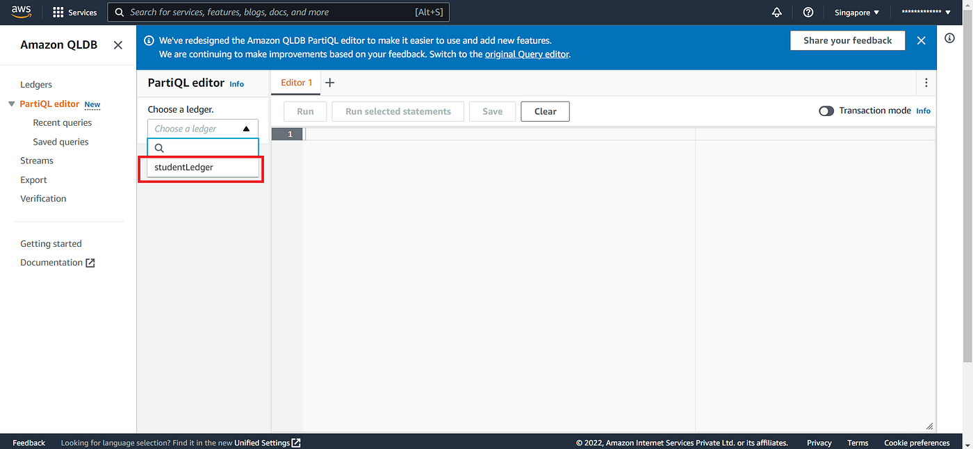 Getting started with AWS Quantum Ledger Database by KBX Digital Jul
