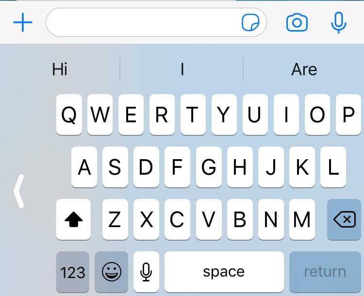 Iphone Keyboard image
