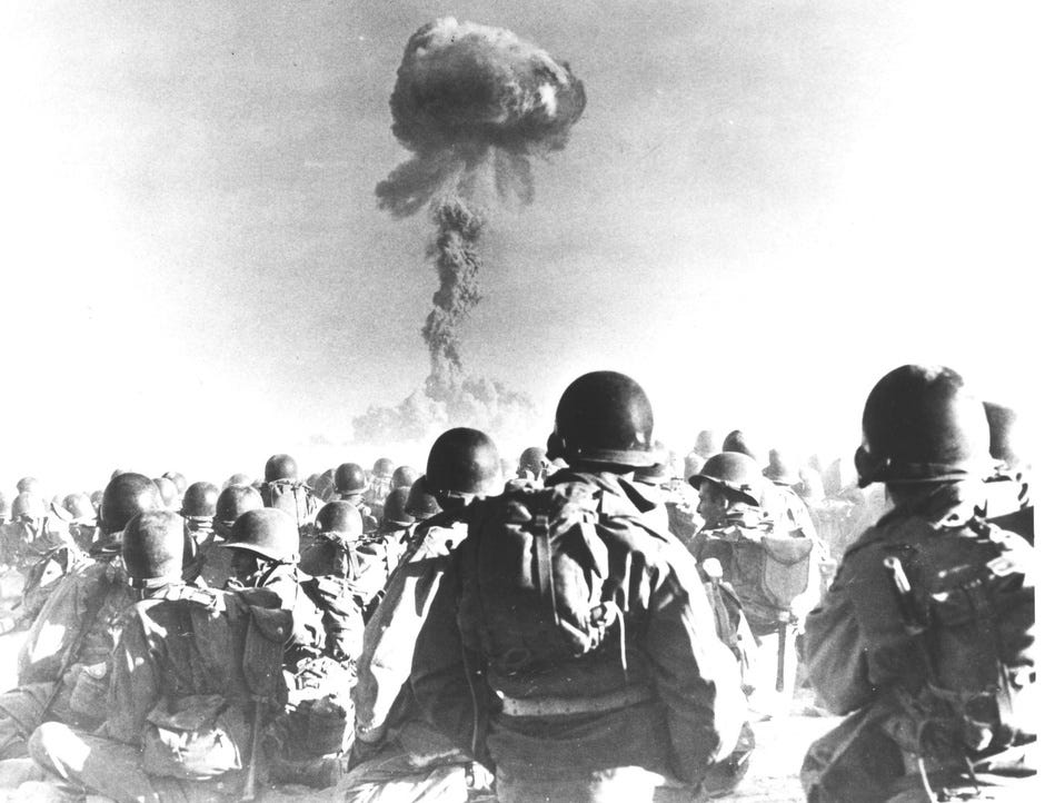 Las Vegas Fremont Nuclear Bomb Atomic Veterans Soldiers